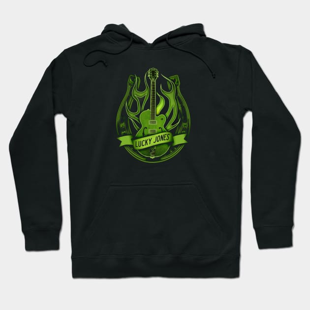 Lucky Flaming Guitar Hoodie by ShredBeard